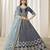 Navy Blue Embroidered Sequins Work Art Silk Lehenga Choli