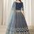 Navy Blue Embroidered Sequins Work Art Silk Lehenga Choli
