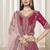 Rani Pink Embroidered Sequins Work Art Silk Lehenga Choli