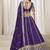Purple Embroidered Sequins Work Art Silk Lehenga Choli
