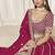 Rani Pink Embroidered Sequins Work Art Silk Lehenga Choli