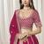 Rani Pink Embroidered Sequins Work Art Silk Lehenga Choli