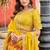 Yellow Embroidered Sequins Work Art Silk Lehenga Choli