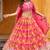 Pink Embroidered Sequins Work Art Silk Lehenga Choli