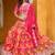 Pink Embroidered Sequins Work Art Silk Lehenga Choli
