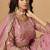 Pink Embroidered Sequins Work Organza  Lehenga Choli