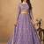 Lavender Embroidered Sequins Work Organza  Lehenga Choli