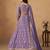 Lavender Embroidered Sequins Work Organza  Lehenga Choli