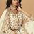 White Embroidered Sequins Work Organza  Lehenga Choli