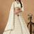 White Embroidered Gota Patti Art Silk Lehenga Choli