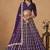 Purple Embroidered Gota Patti Art Silk Lehenga Choli