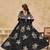 Black Embroidered Sequins Work Art Silk Lehenga Choli