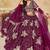 Purple Embroidered Sequins Work Art Silk Lehenga Choli