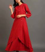 Maroon everyday elegance kurta set