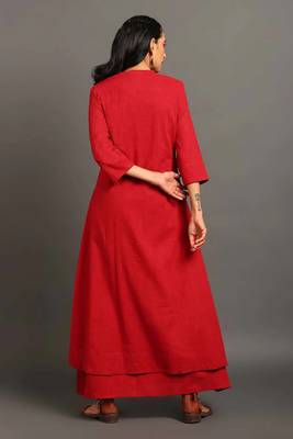 Maroon everyday elegance kurta set 4