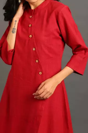 Maroon everyday elegance kurta set