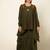 Boho army green boho meress