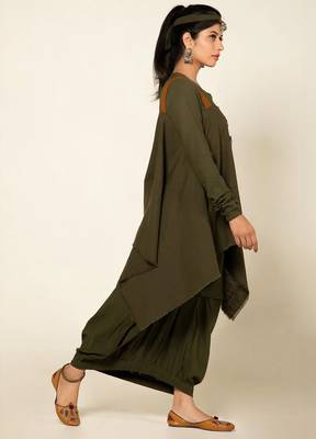 Boho army green boho meress 3