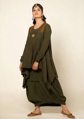 Boho army green boho meress 4