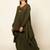 Boho army green boho meress