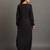 Black boho balloon dress