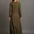 Army green boho balloon dress