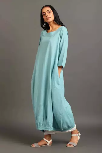 Turq cool boho dress