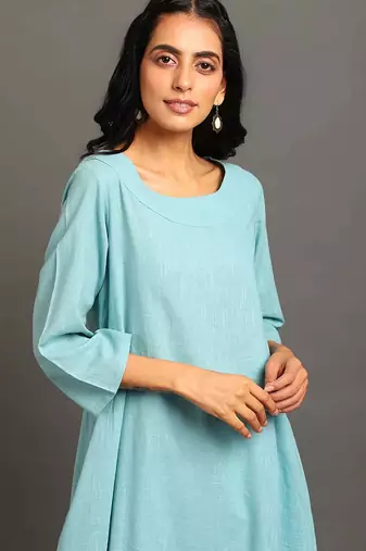 Turq cool boho dress