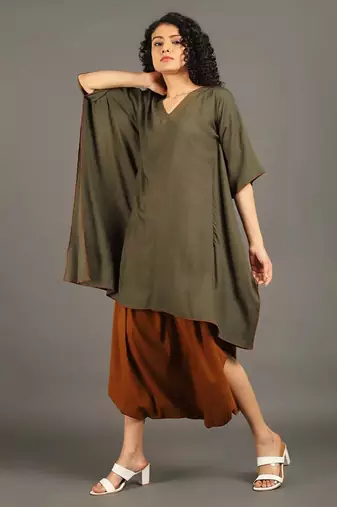Army green sufi sage co-ord set