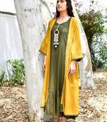 Mustard sufi faiz co-ord set