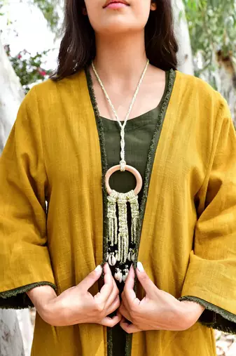 Mustard sufi faiz co-ord set