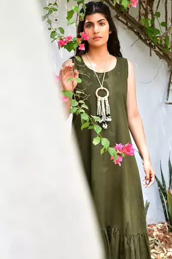 Mustard sufi faiz co-ord set
