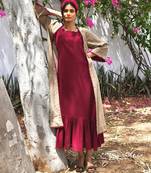 Beige sufi faiz co-ord set