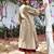 Beige sufi faiz co-ord set
