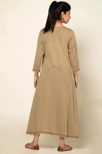 Beige sufi aza boho dress