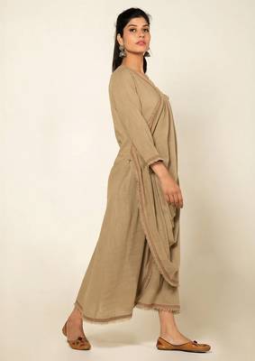 Beige sufi aza boho dress 3