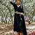 Black sufi azal boho dress