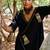 Black sufi azal boho dress