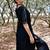 Black sufi azal boho dress