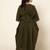 Forest green sufi asmi kaftan dress