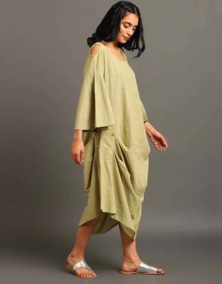 Cold shoulder spring dress 1