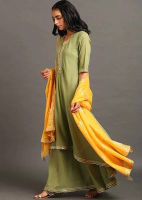 Green haseena kurta set 1