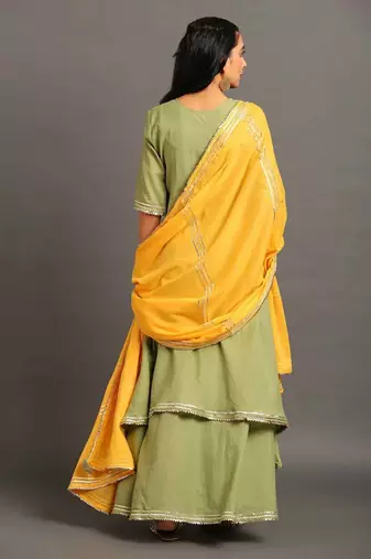 Green haseena kurta set
