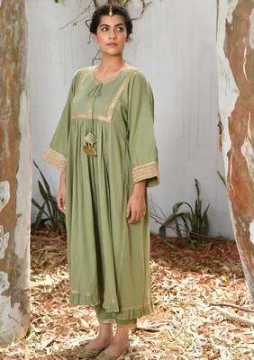 Green haseena kurta set 3