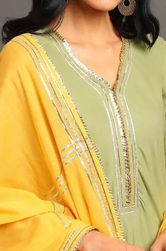 Green haseena kurta set