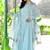 Blue mulmul anarkali set
