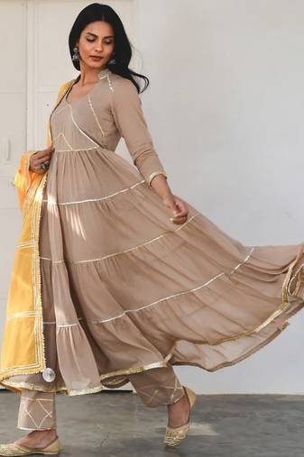 Coffee fizaa kurta set