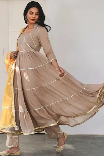 Coffee fizaa kurta set