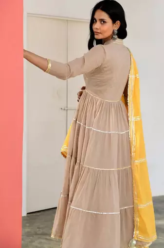 Coffee fizaa kurta set