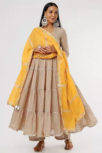Coffee fizaa kurta set